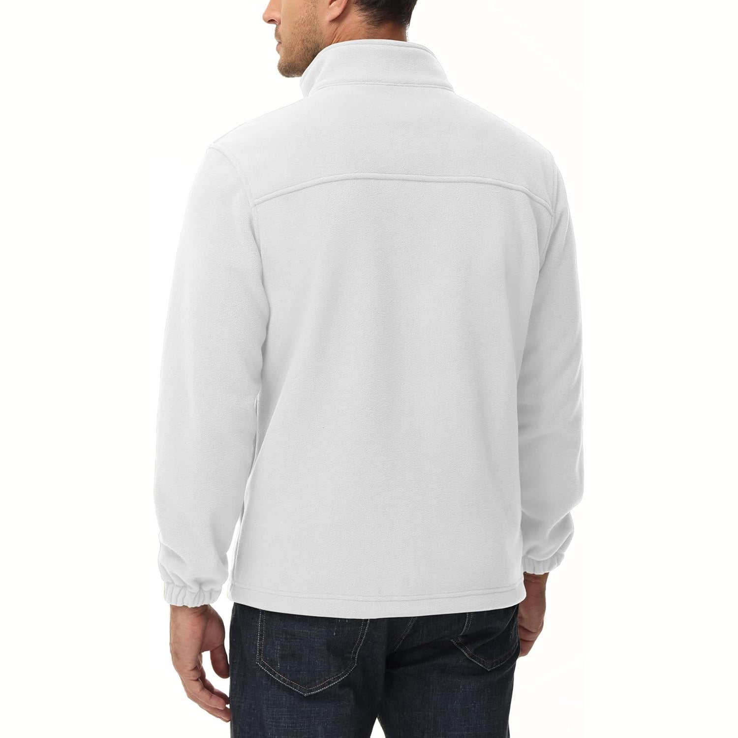 Men's Winter Fleece Jacket with 3 Pockets for Hiking & Outdoor
