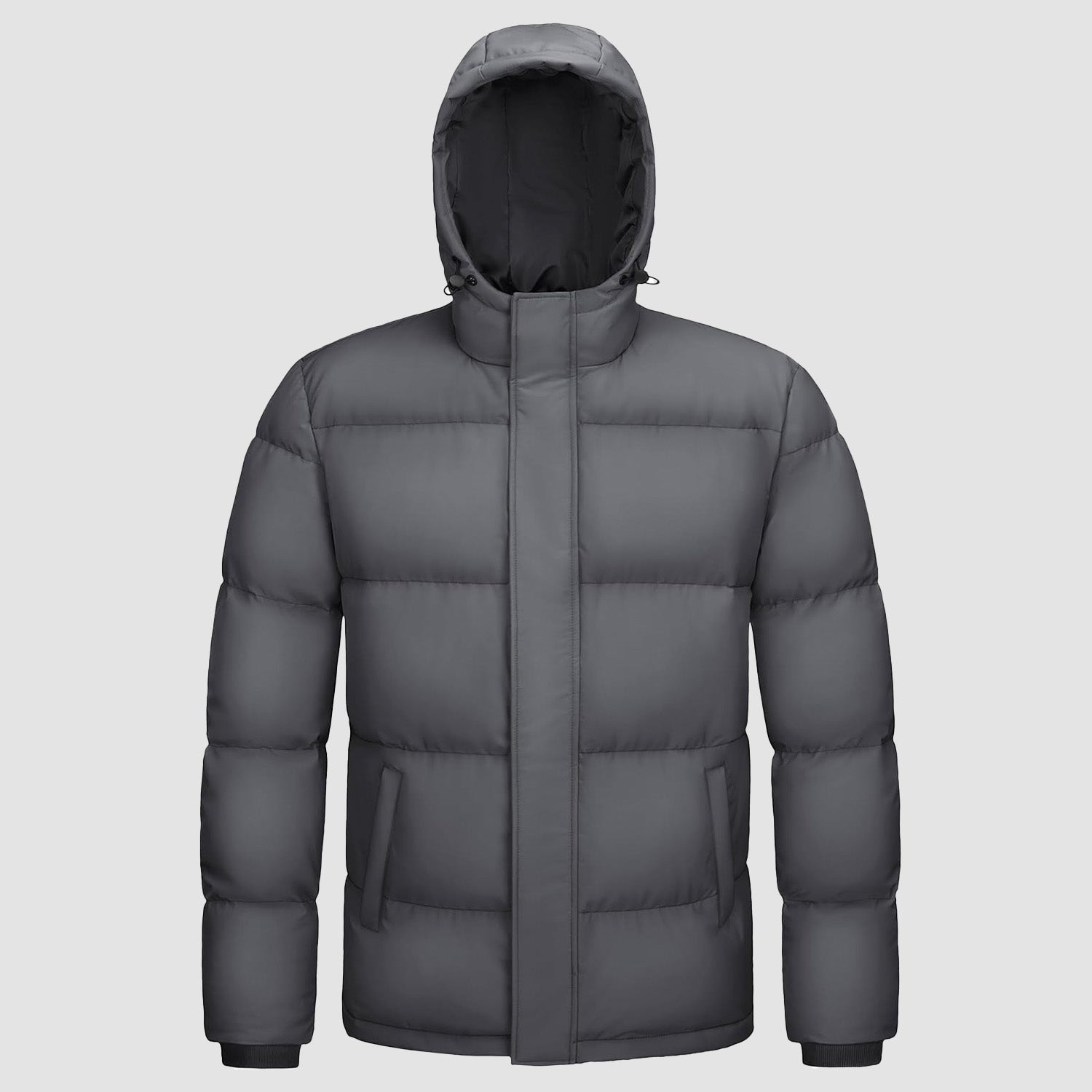 Men's Hooded Down Puffer Jacket, Water-Resistant & Windproof
