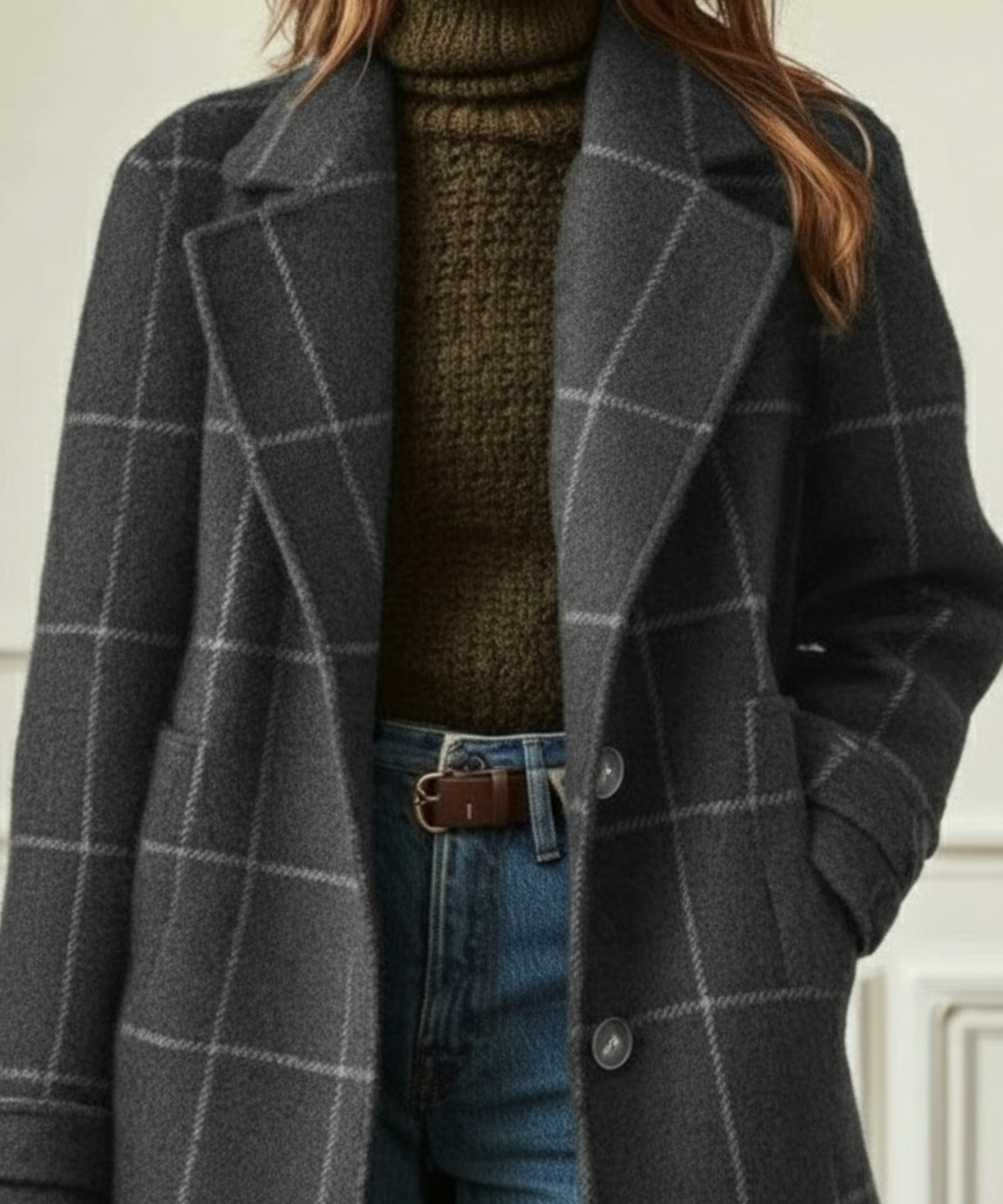 Cambridge Women’s Wool Check Coat