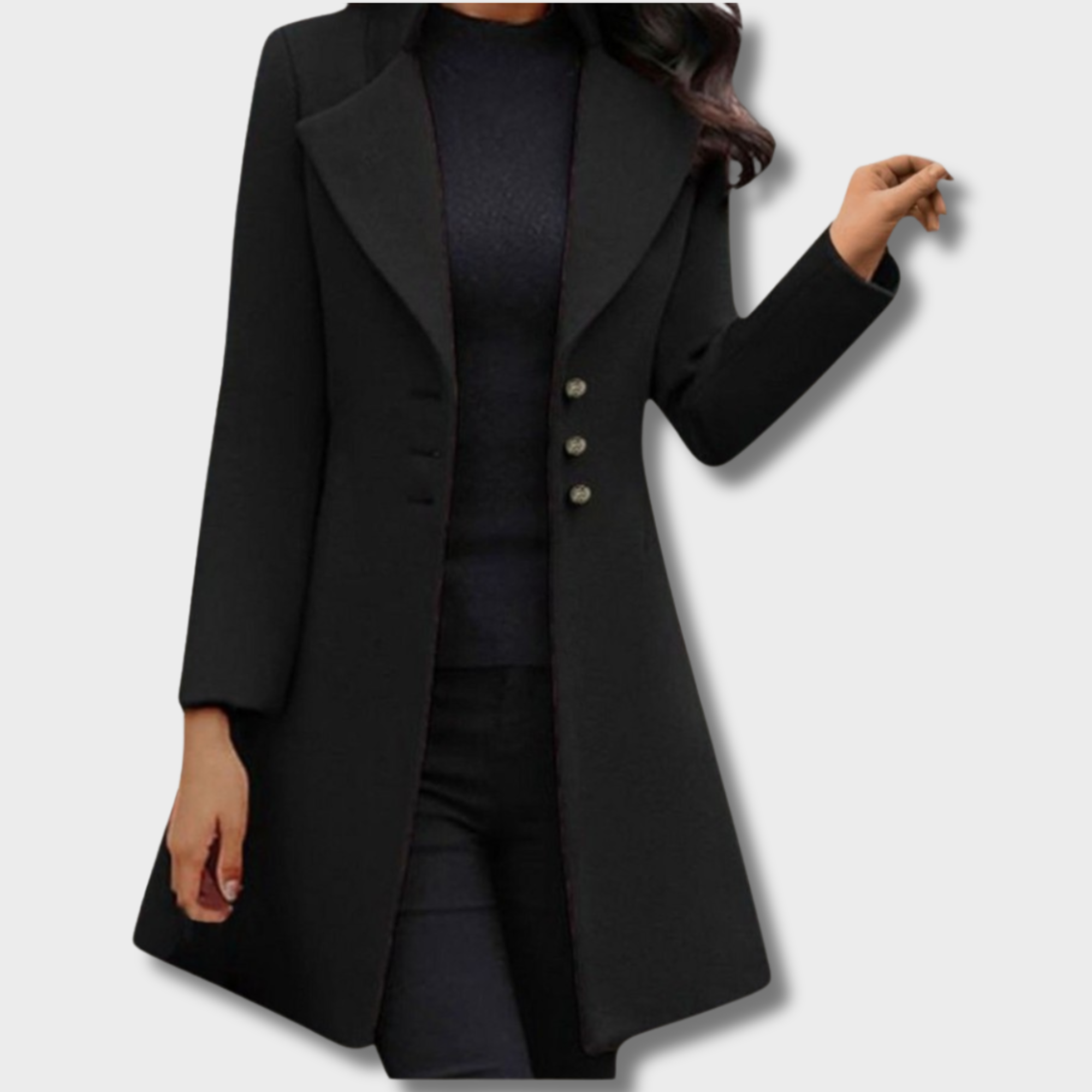 Venzi | Long Sleeve Coat
