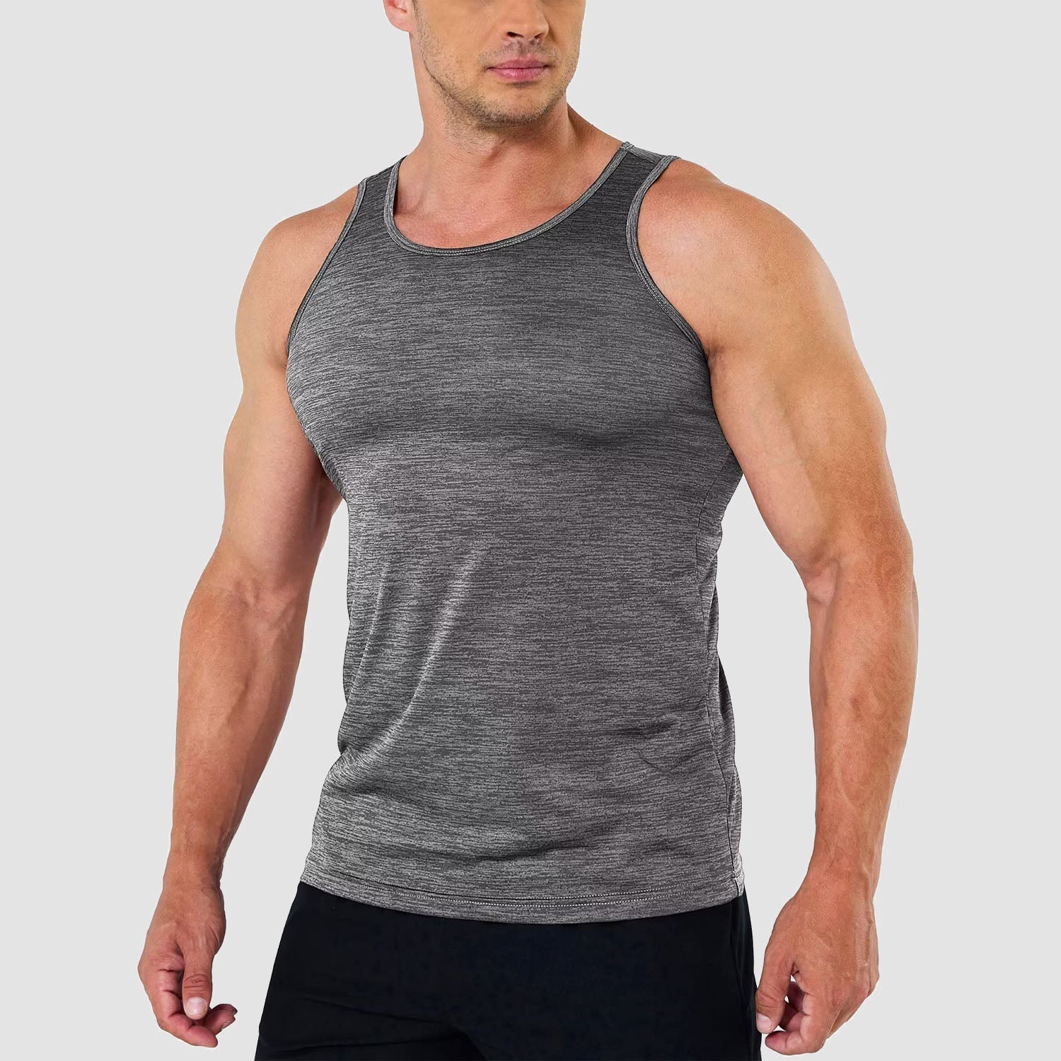 Men's Quick-Dry Workout Tank Top Sleeveless Gym Shirt