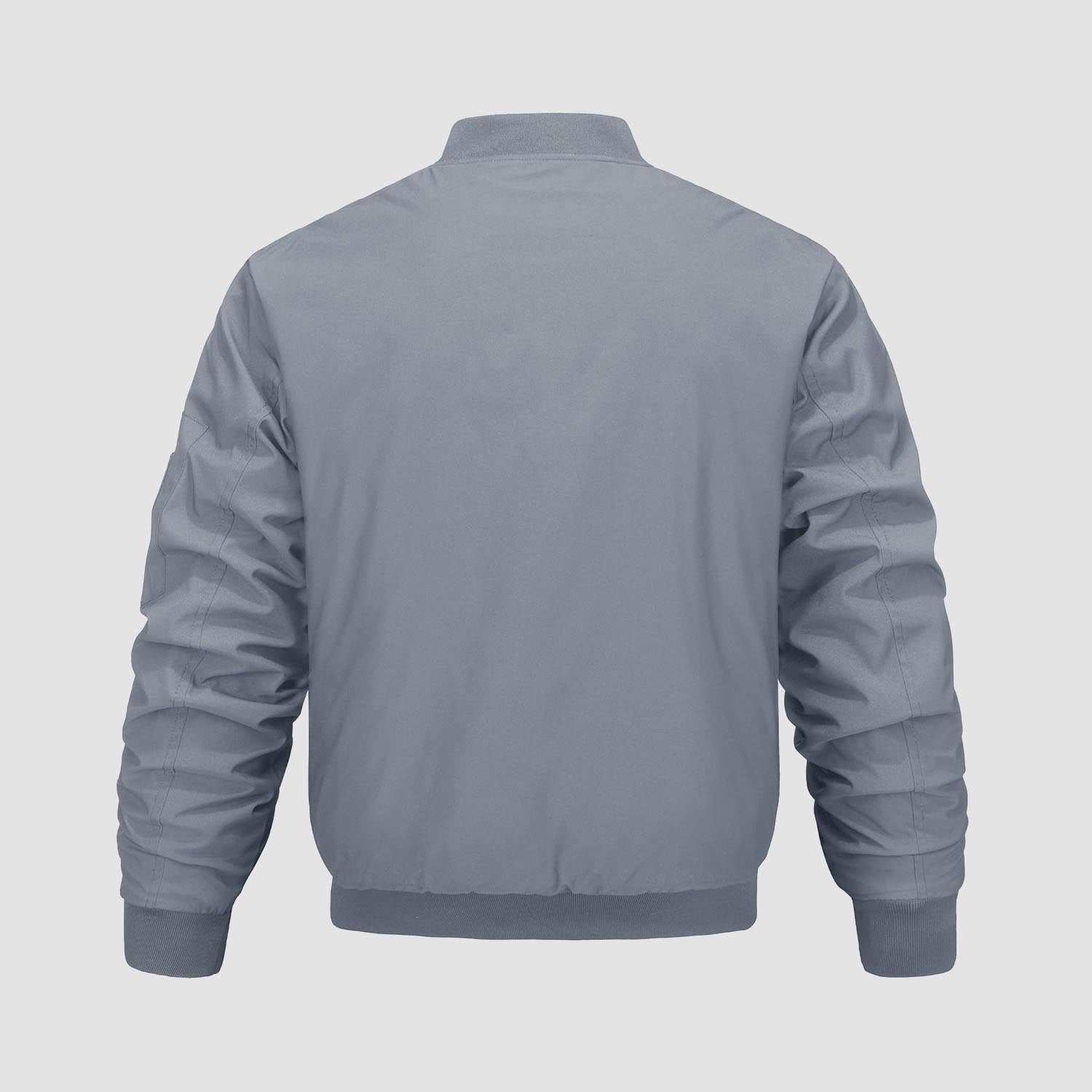 Men's Bomber Jacket, Quilted & Windproof with Pockets