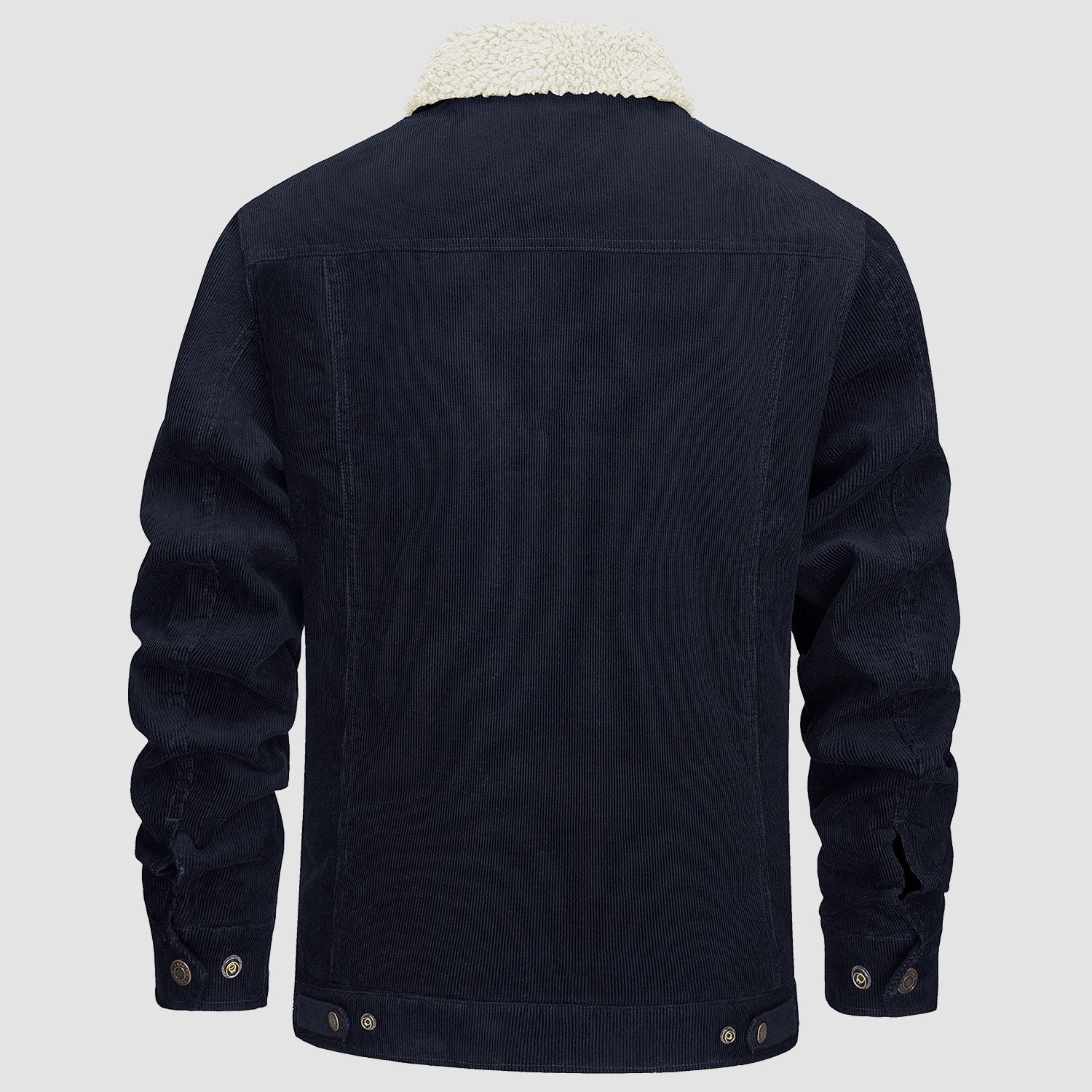 Men's Corduroy Jacket - Sherpa-Lined Winter Coat