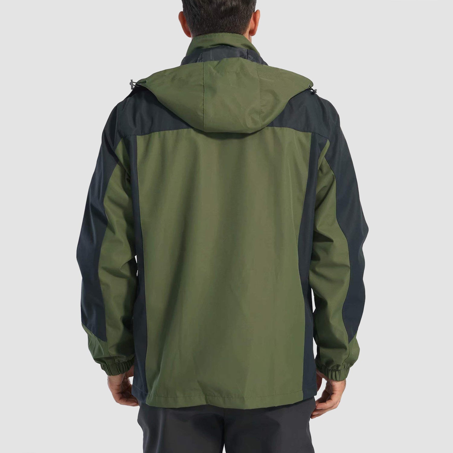 Men's Windproof Water Resistant Jacket - 5 Pockets for Hiking
