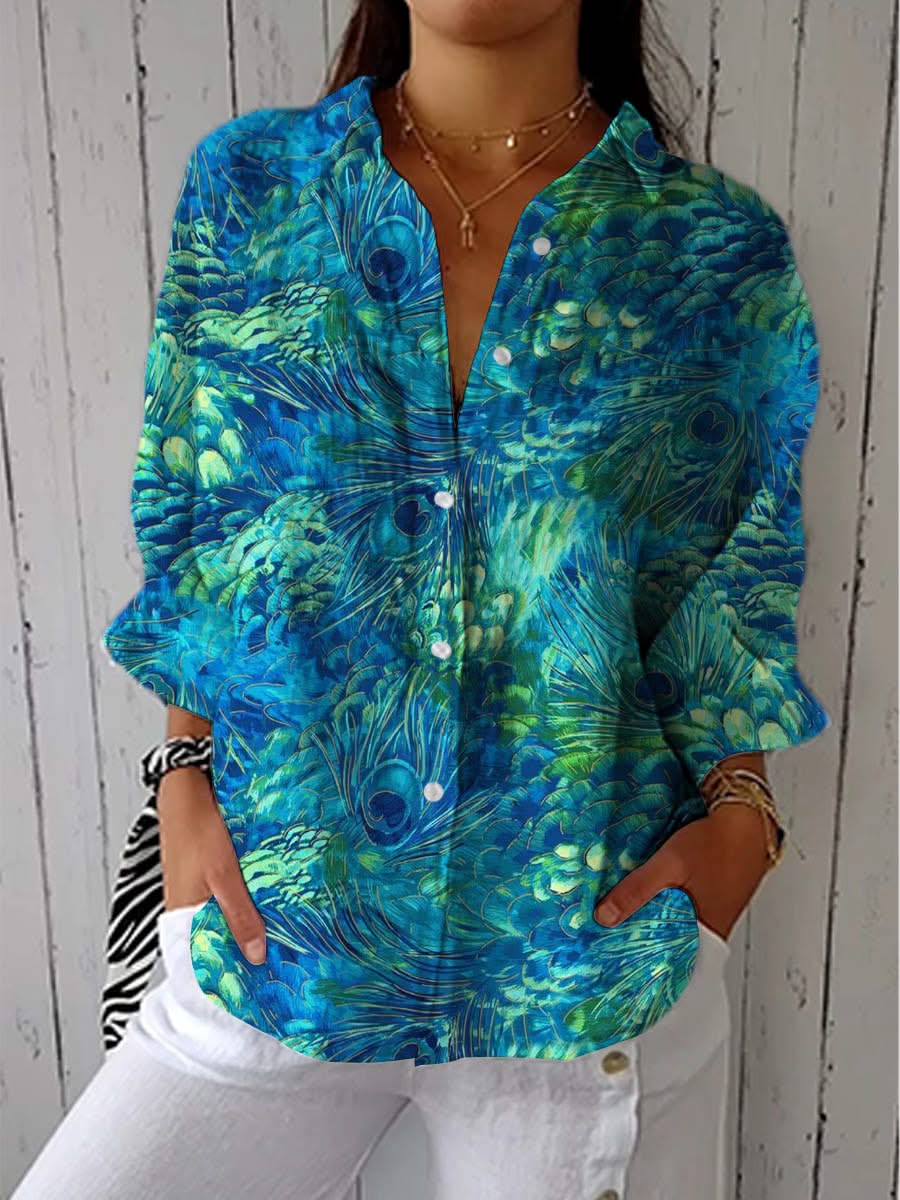 Florina | Peacock Grace Blouse