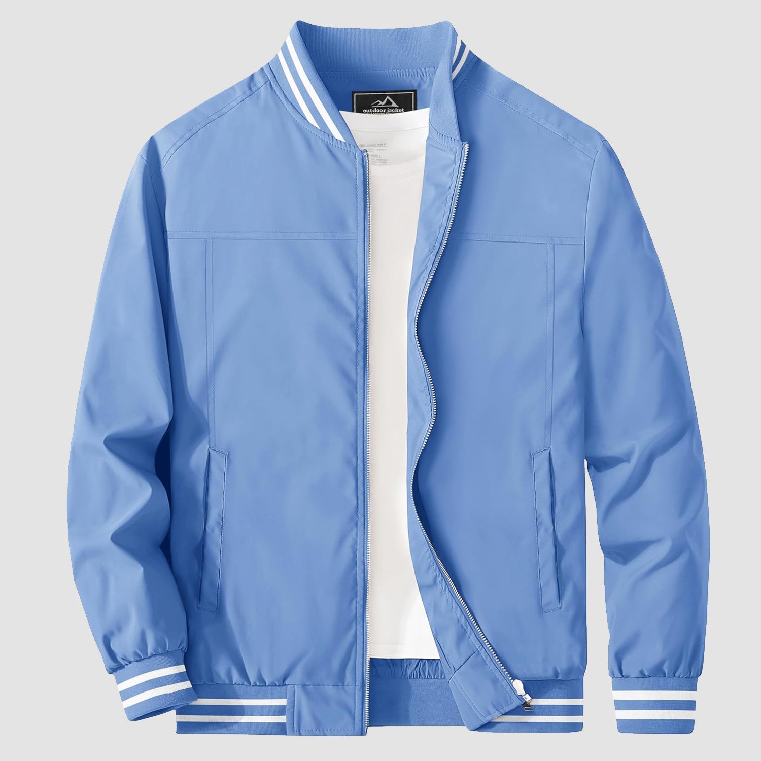 Men's Lightweight Bomber Jacket Casual Windbreaker