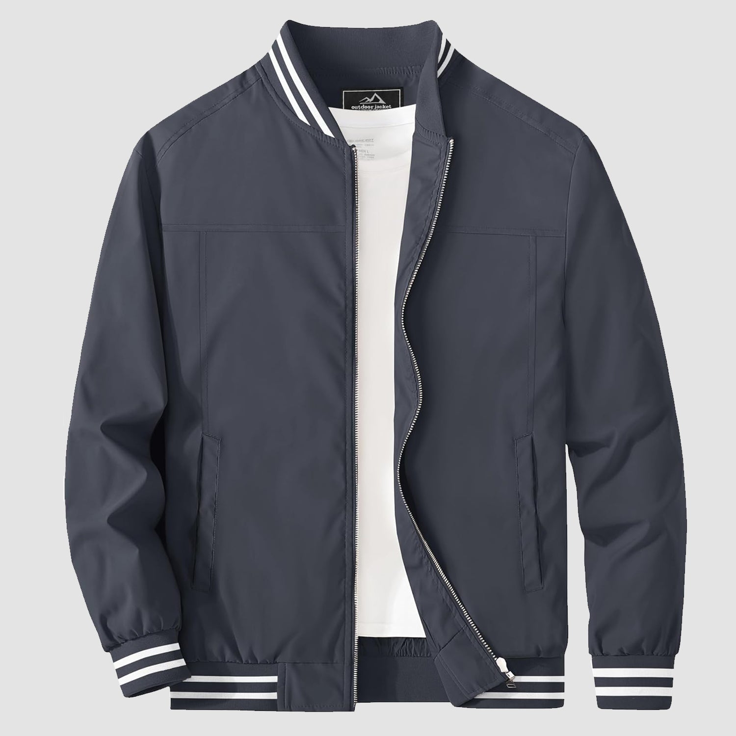 Men's Lightweight Bomber Jacket Casual Windbreaker