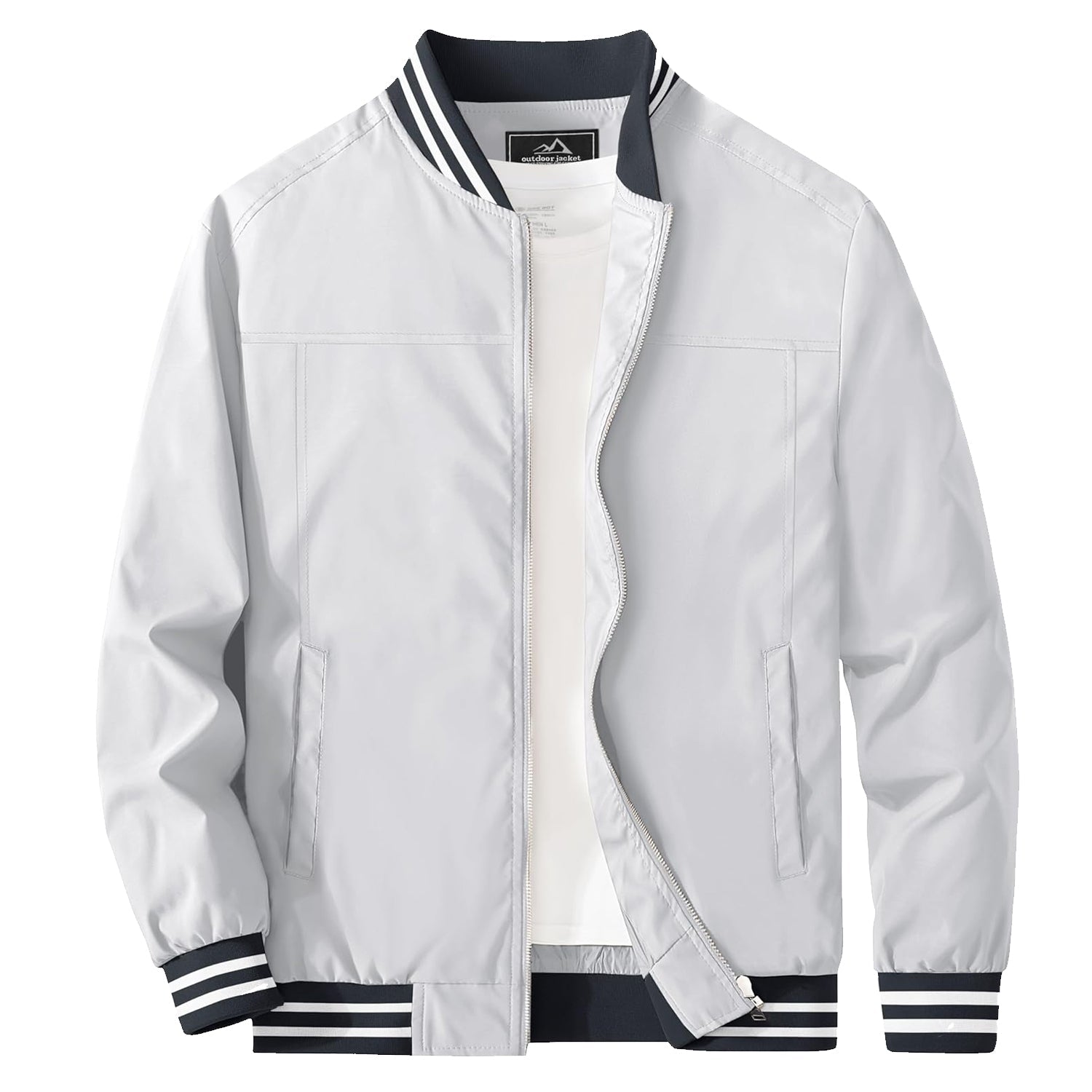 Men's Lightweight Bomber Jacket Casual Windbreaker