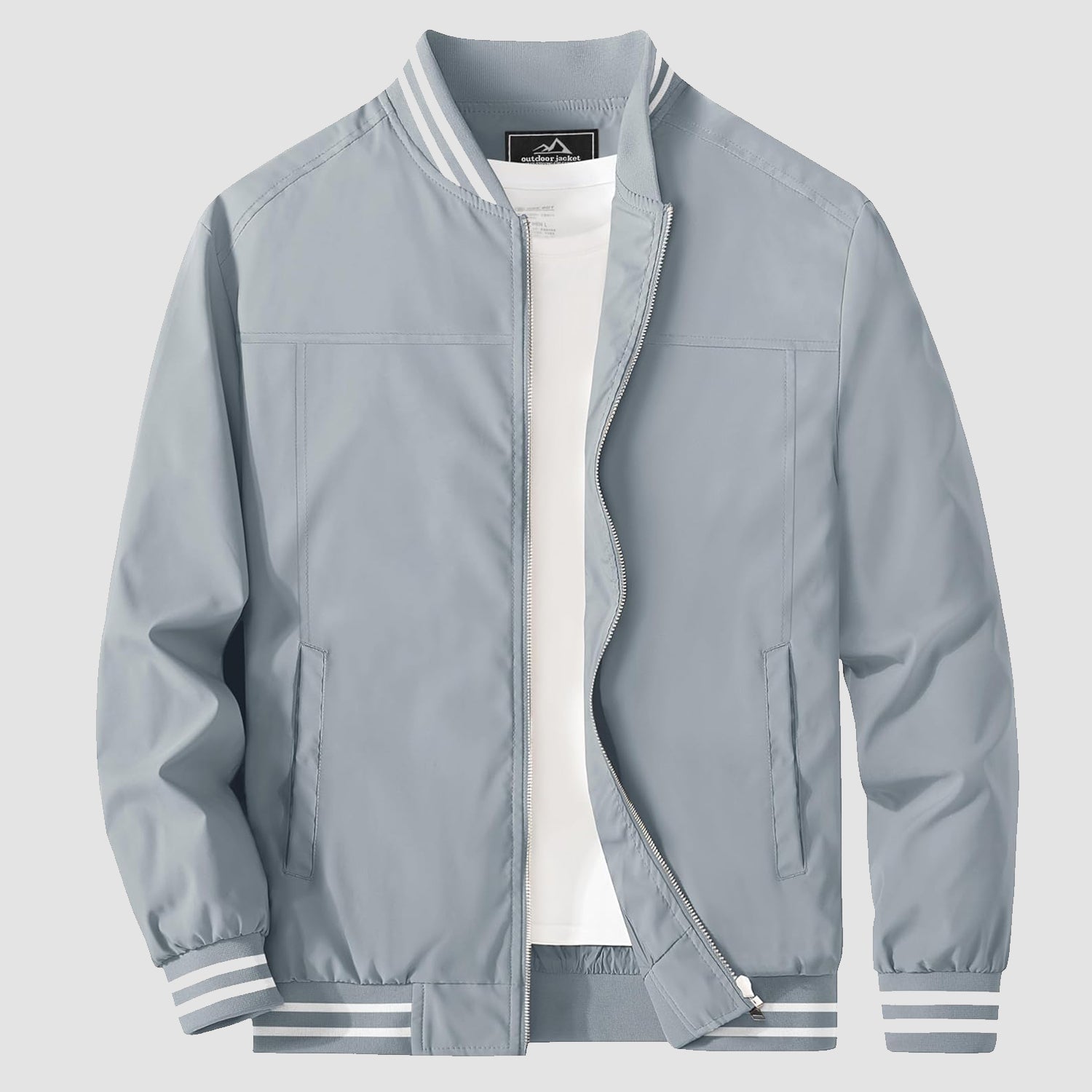 Men's Lightweight Bomber Jacket Casual Windbreaker