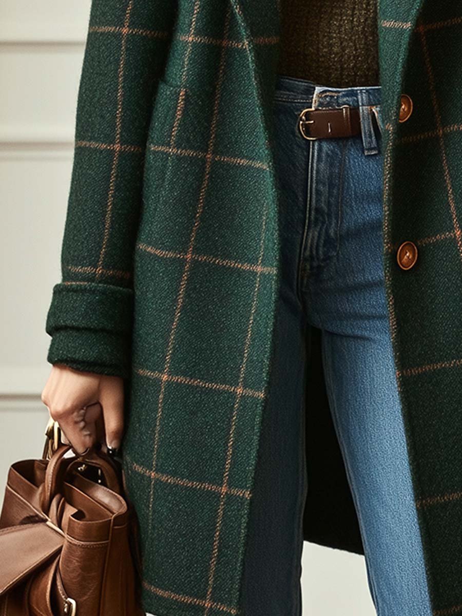 Cambridge Women’s Wool Check Coat