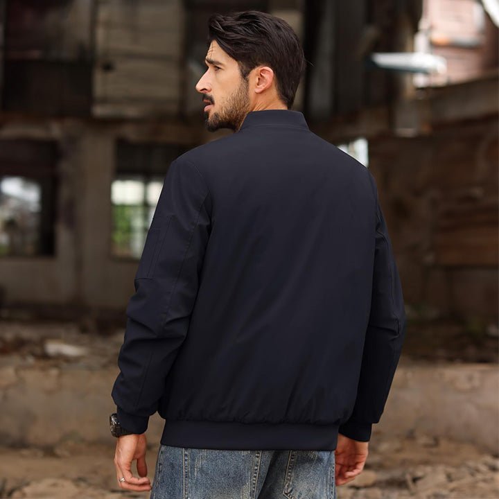 Men's Bomber Jacket – Casual Zip-Up Windbreaker