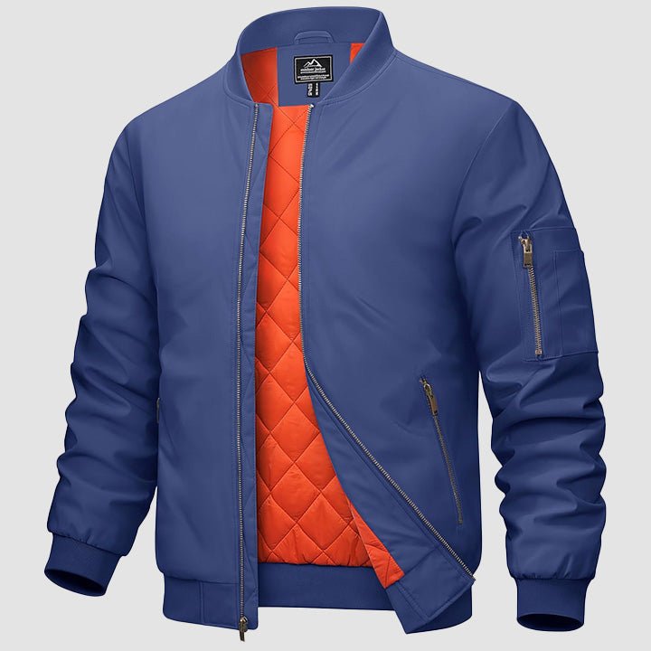Men's Bomber Jacket – Casual Zip-Up Windbreaker