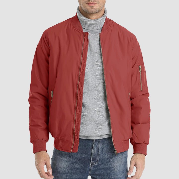 Men's Bomber Jacket – Casual Zip-Up Windbreaker