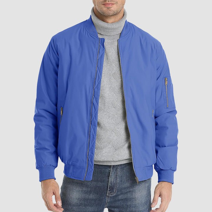 Men's Bomber Jacket – Casual Zip-Up Windbreaker