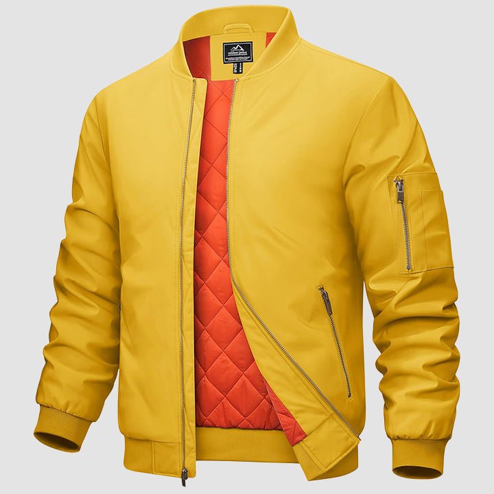 Men's Bomber Jacket – Casual Zip-Up Windbreaker