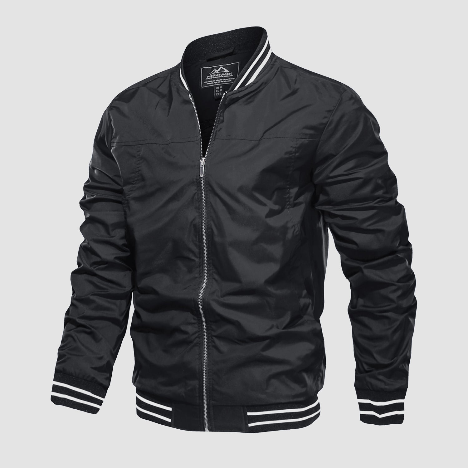 Men's Lightweight Bomber Jacket Casual Windbreaker