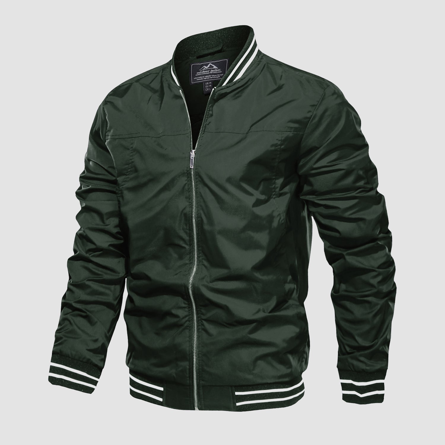 Men's Lightweight Bomber Jacket Casual Windbreaker