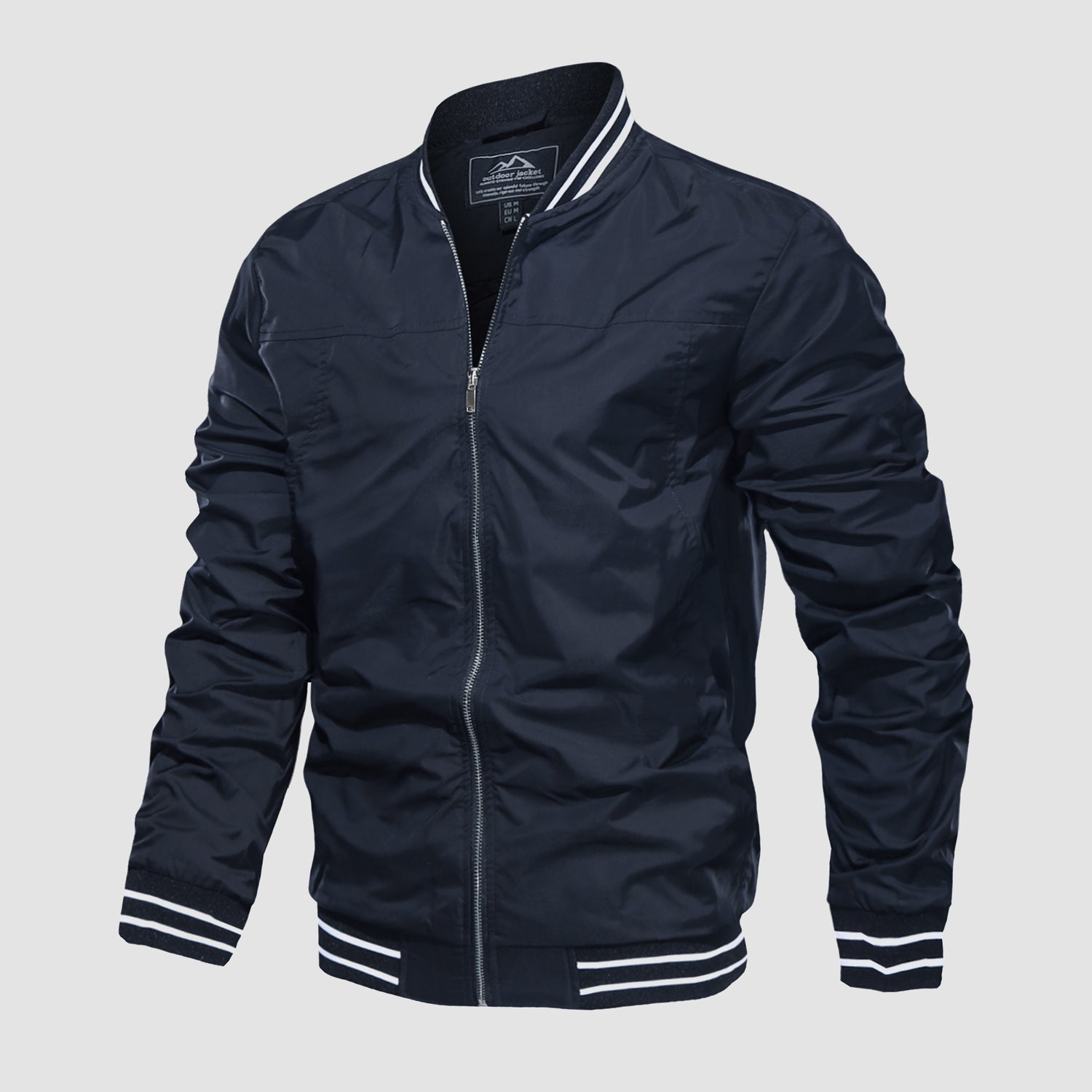 Men's Lightweight Bomber Jacket Casual Windbreaker
