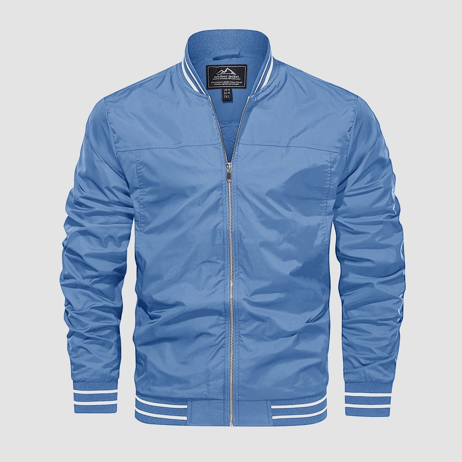 Men's Lightweight Bomber Jacket Casual Windbreaker