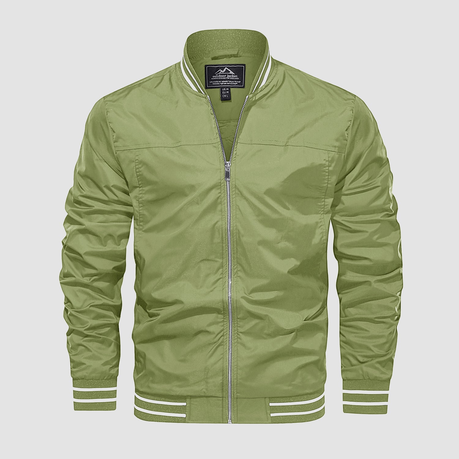 Men's Lightweight Bomber Jacket Casual Windbreaker