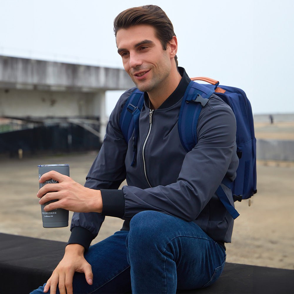 Men's Bomber Jacket Lightweight Windbreaker with Pockets