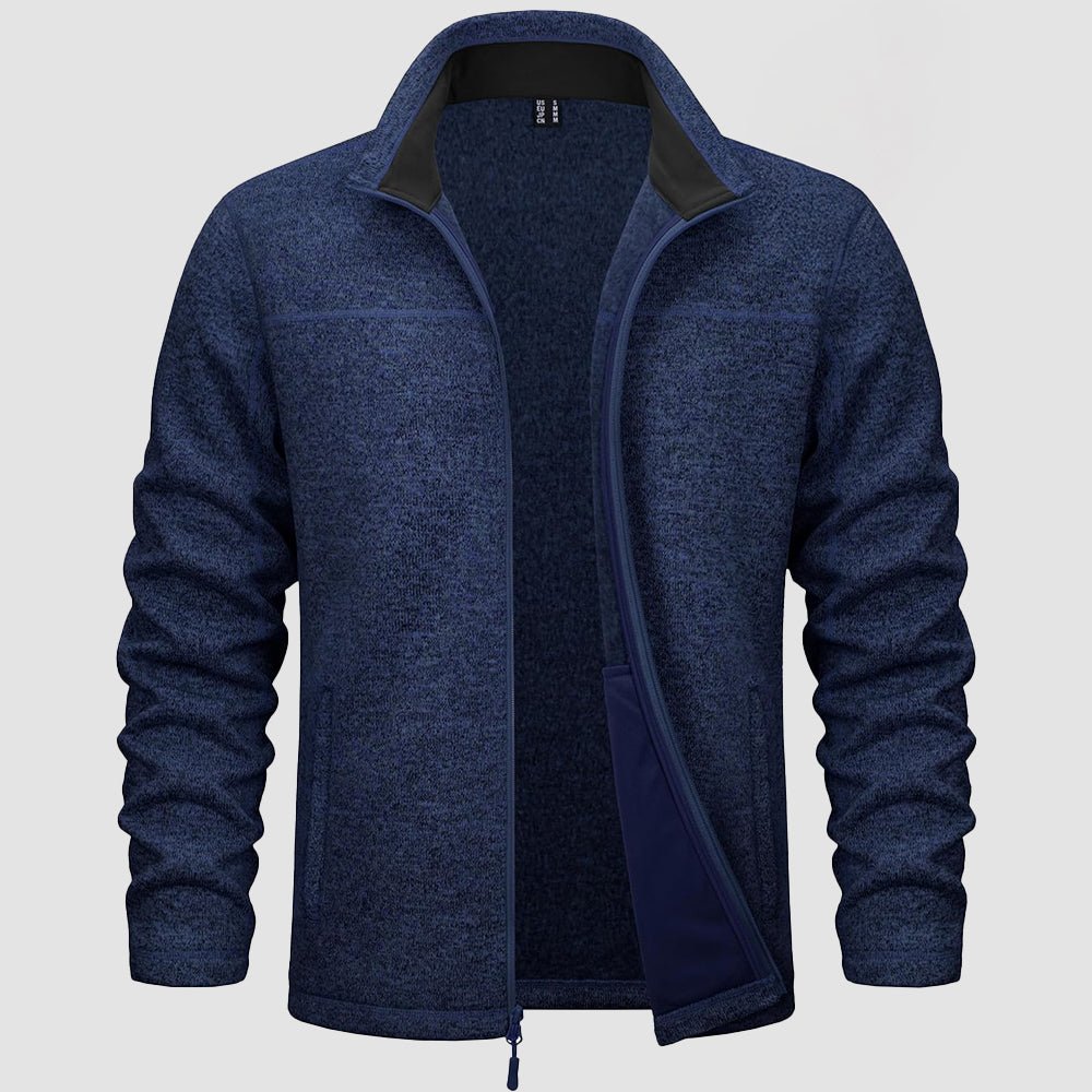 Men's Fleece Jacket Full Zip Lightweight Warm Winter Sweatshirt