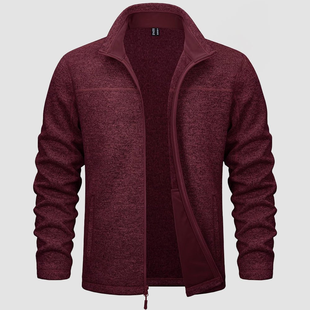 Men's Fleece Jacket Full Zip Lightweight Warm Winter Sweatshirt