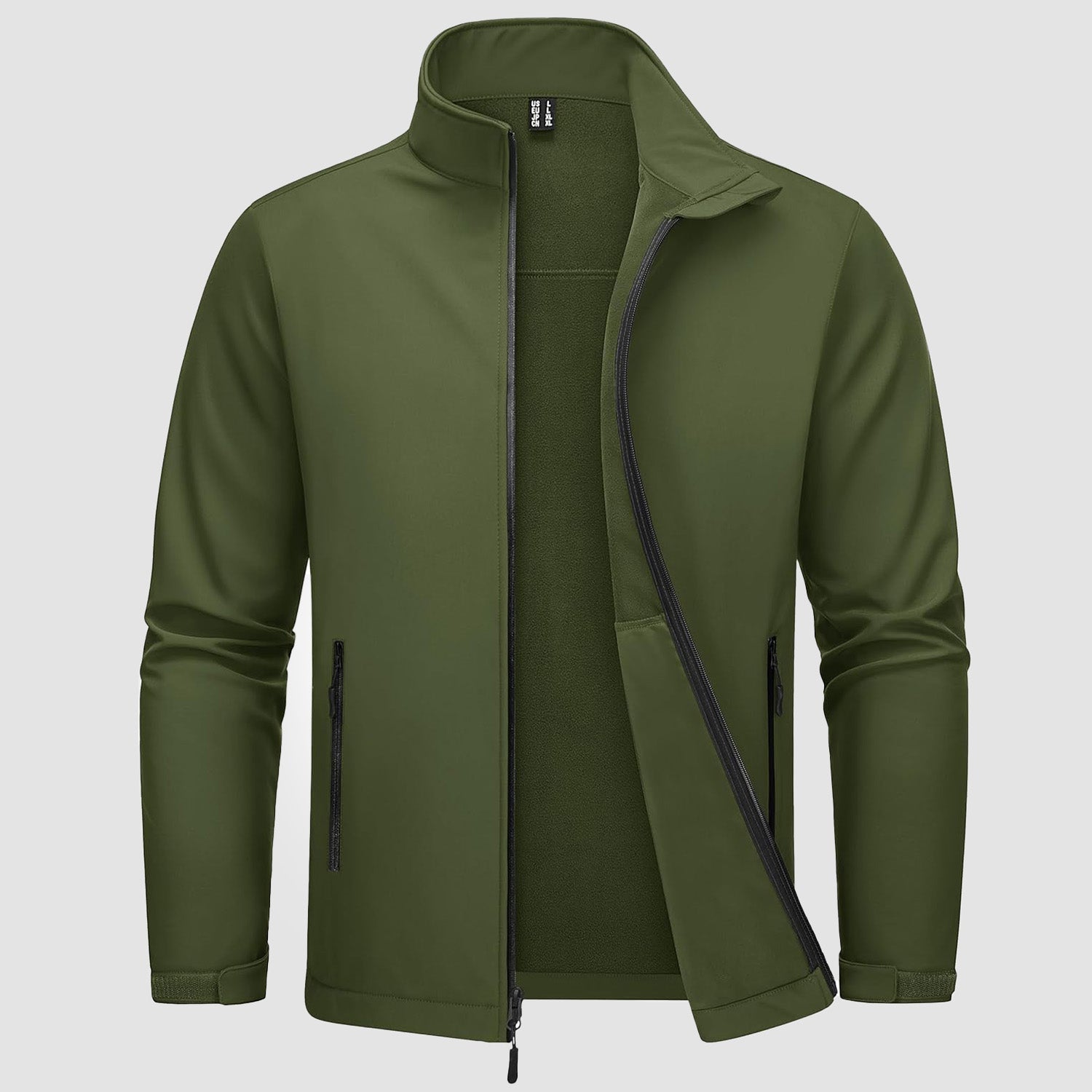 Men's Fleece-Lined Softshell Waterproof & Windproof Jacket