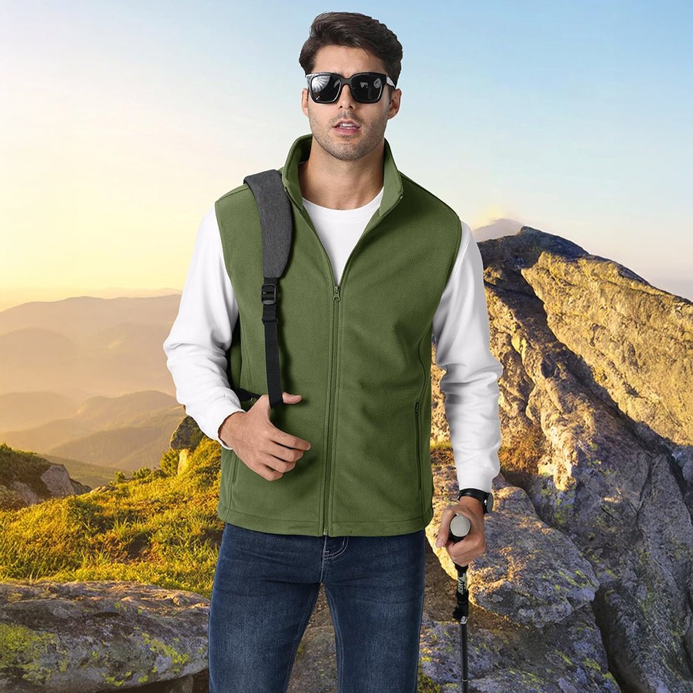Men's Fleece Vest Lightweight Warm Winter Outerwear