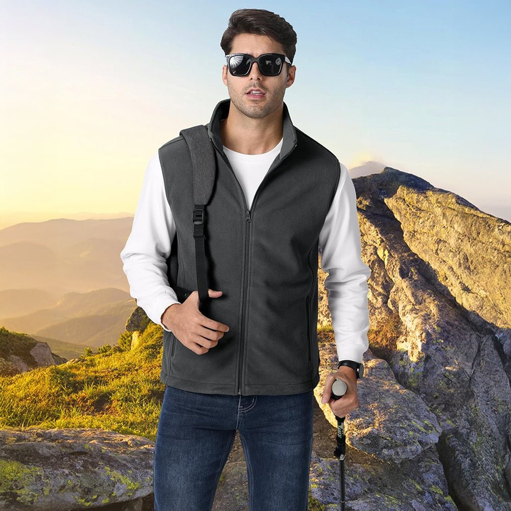 Men's Fleece Vest Lightweight Warm Winter Outerwear