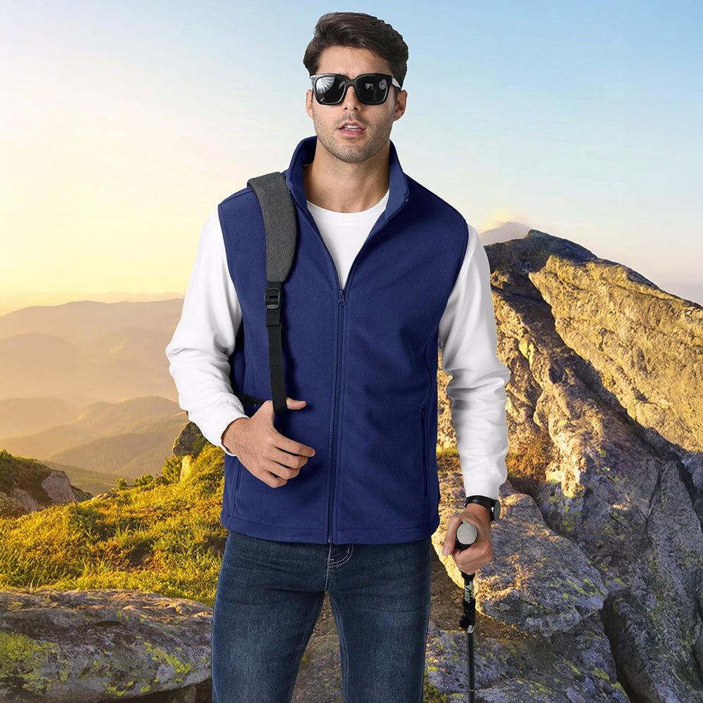Men's Fleece Vest Lightweight Warm Winter Outerwear