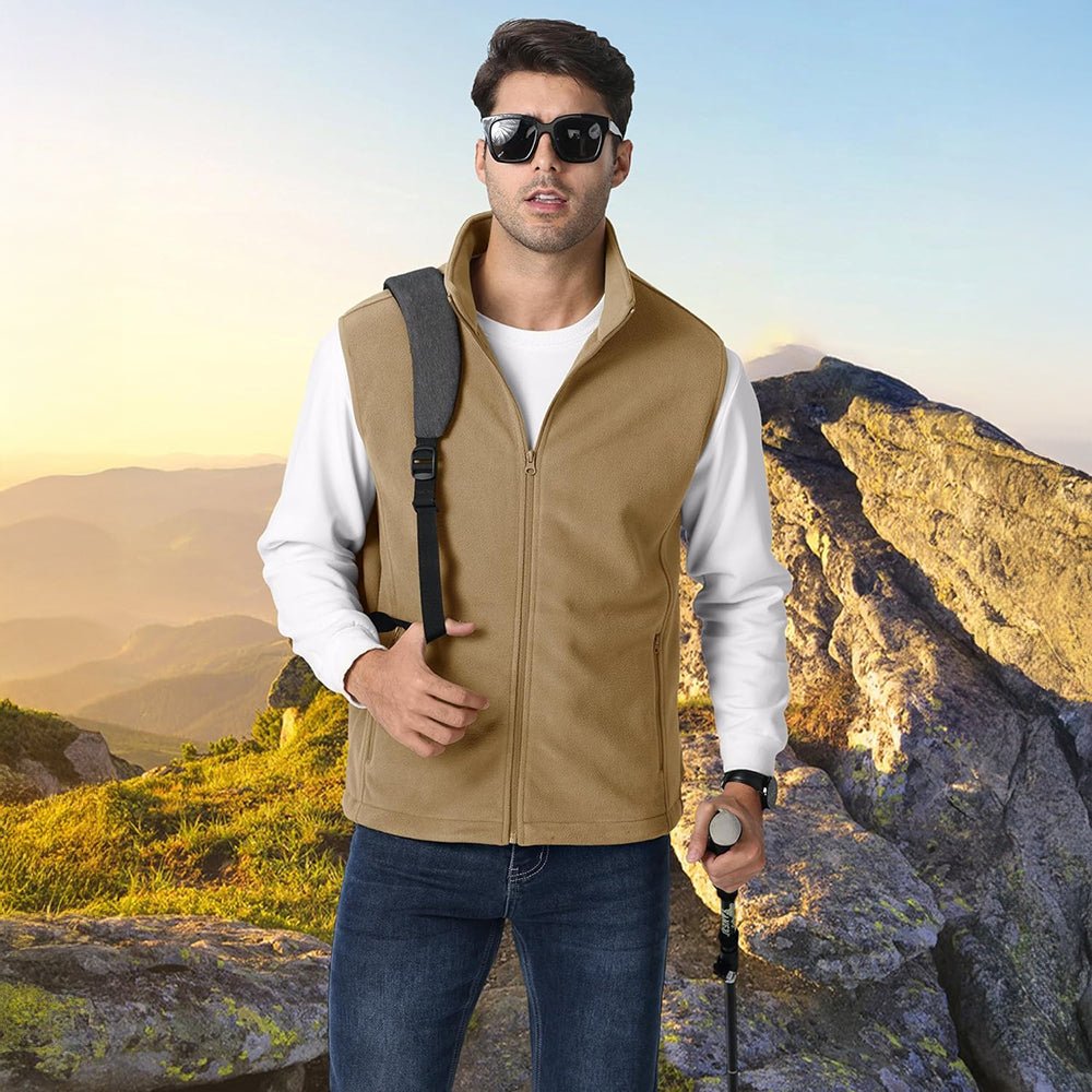 Men's Fleece Vest Lightweight Warm Winter Outerwear