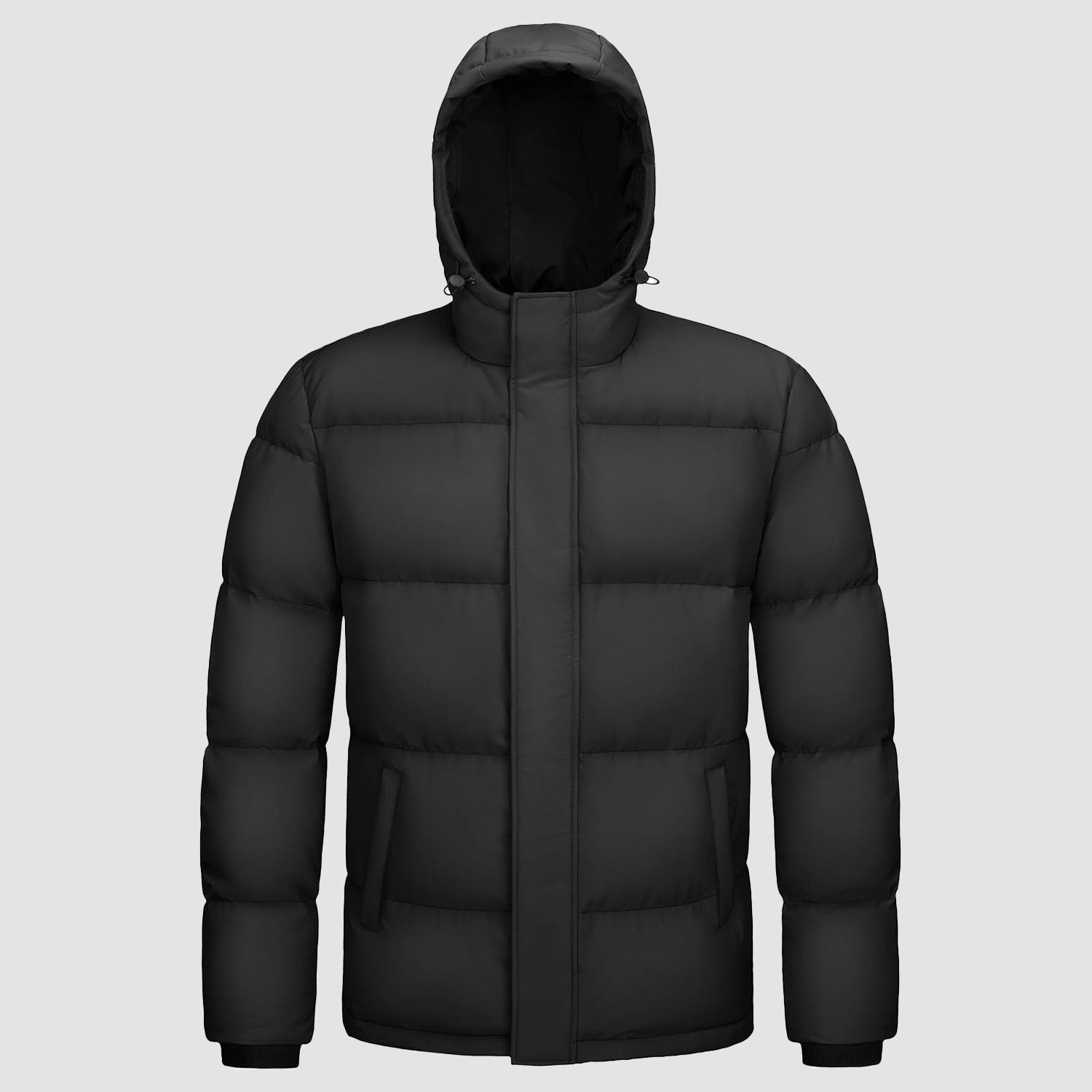 Men's Hooded Down Puffer Jacket, Water-Resistant & Windproof