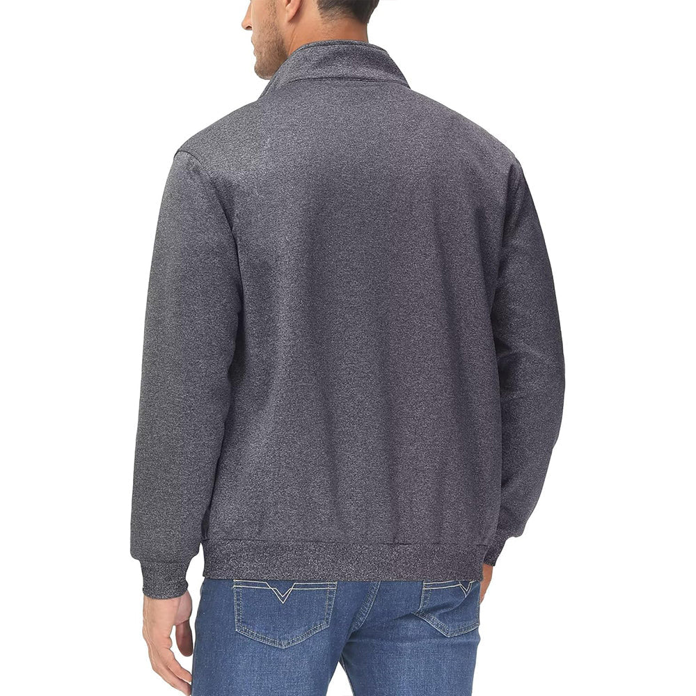 Men's Lightweight Full-Zip Track Jacket with Pockets