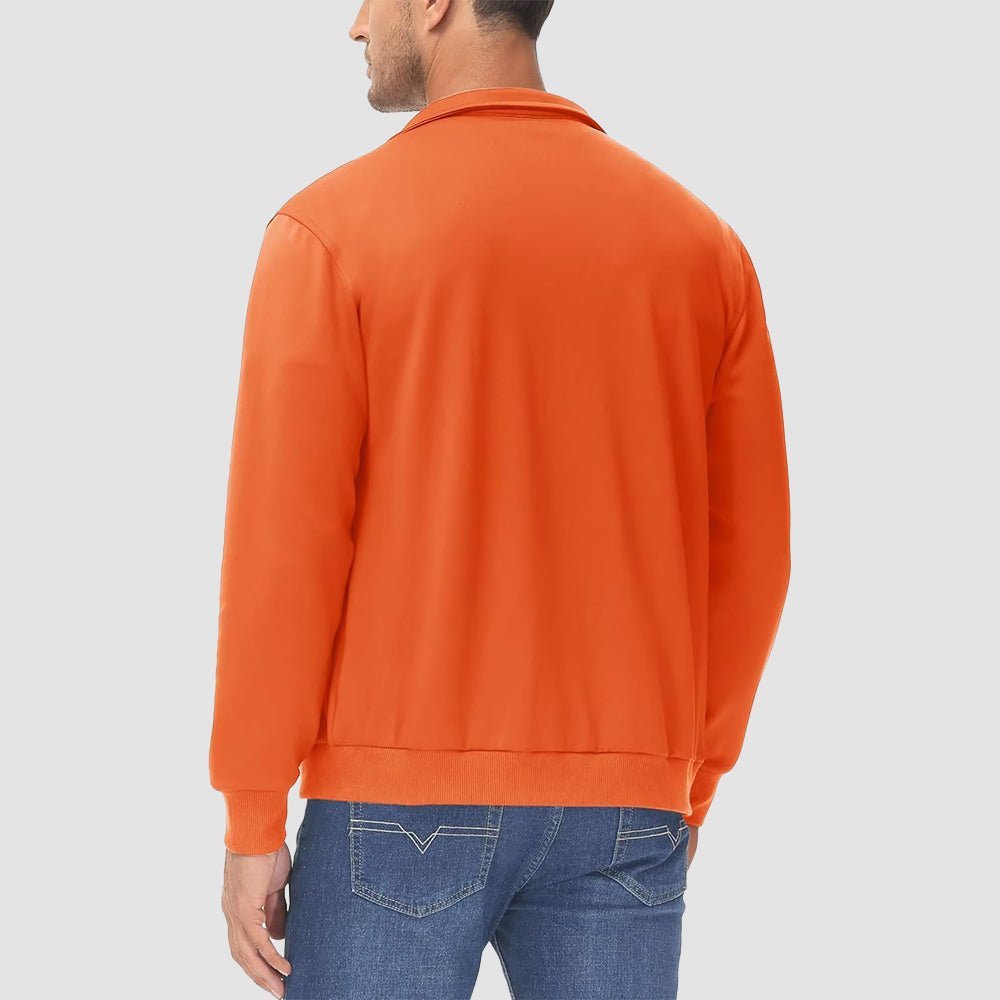 Men's Lightweight Full-Zip Track Jacket with Pockets