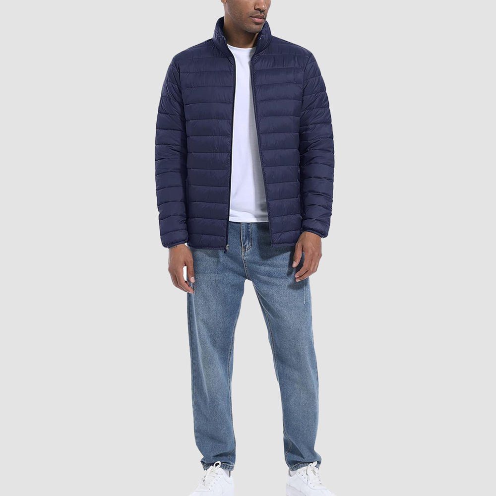 Men's Lightweight Puffer Jacket – Water-Repellent Winter Coat