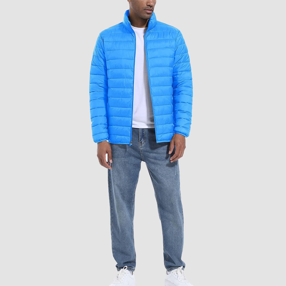 Men's Lightweight Puffer Jacket – Water-Repellent Winter Coat