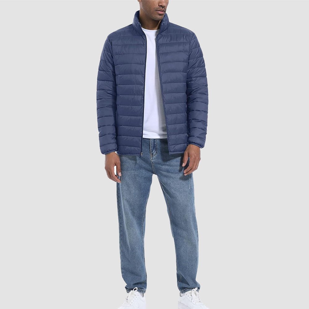 Men's Lightweight Puffer Jacket – Water-Repellent Winter Coat