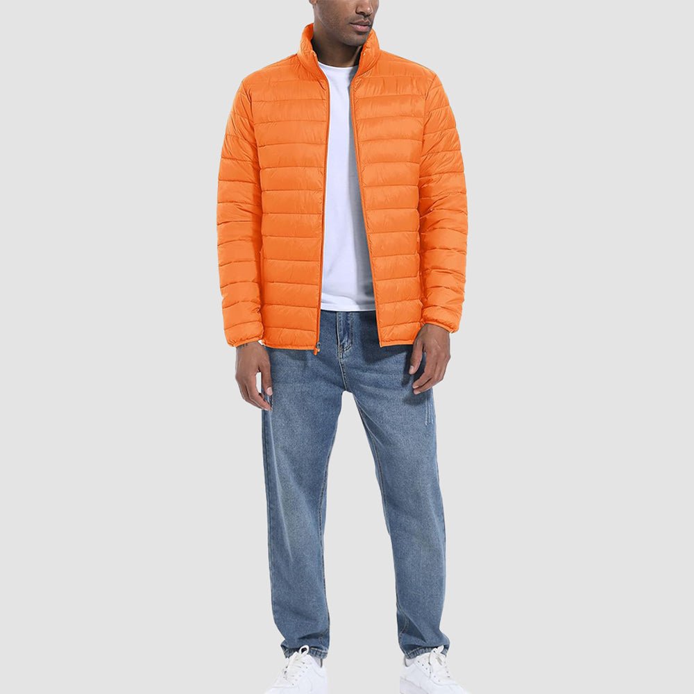 Men's Lightweight Puffer Jacket – Water-Repellent Winter Coat