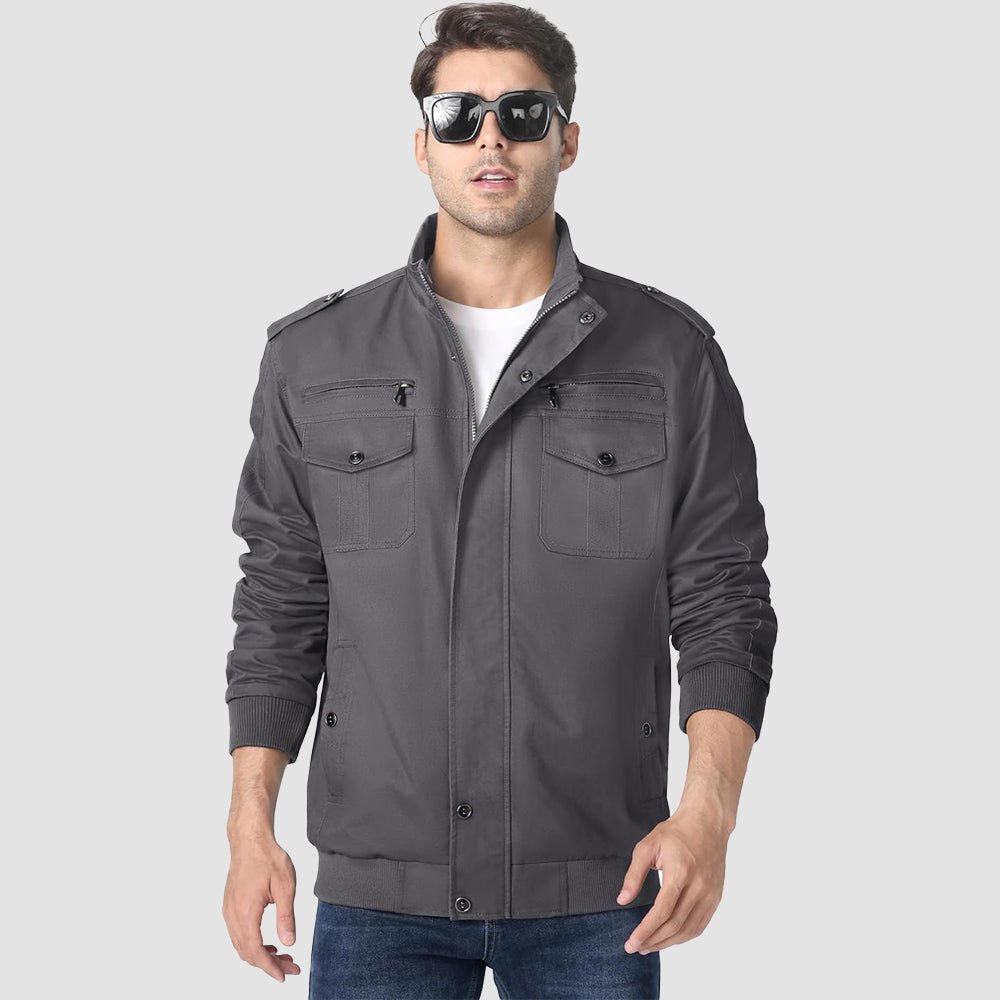 Men's Lightweight Tactical Cargo Jackets Combat Jacket