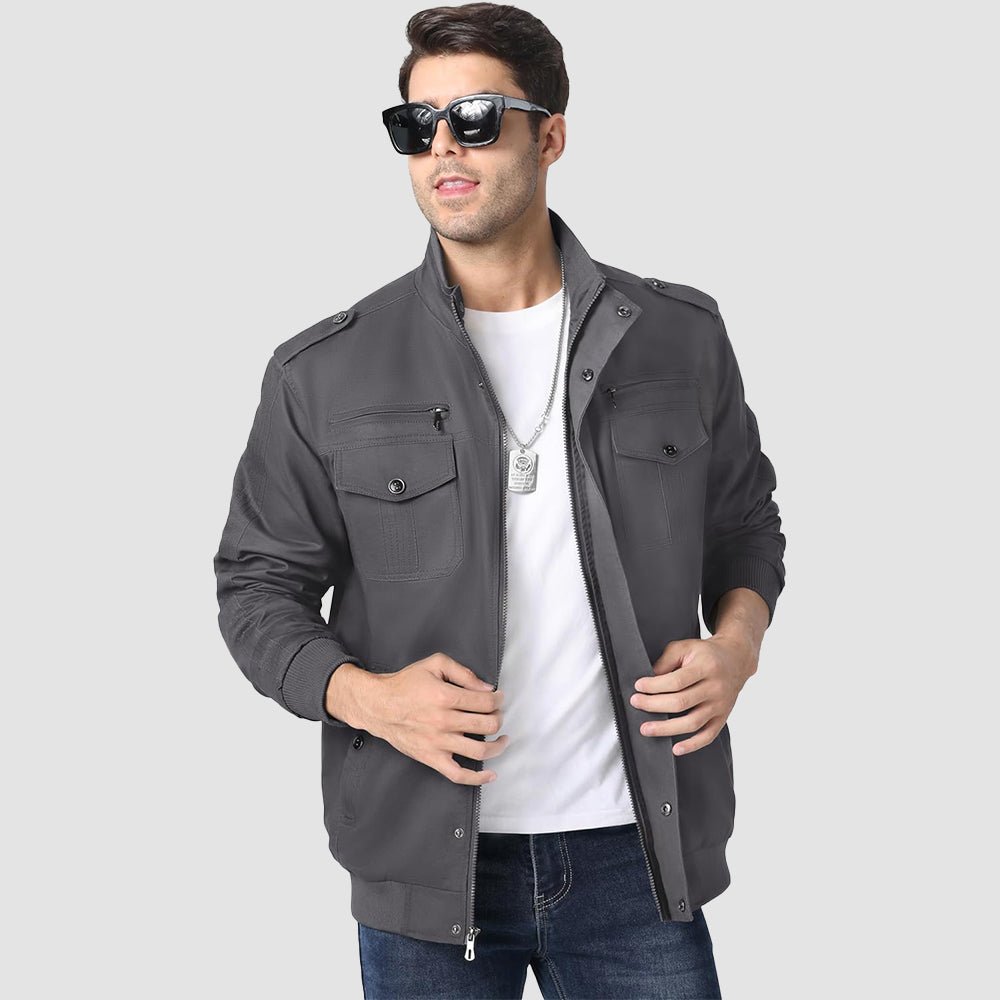 Men's Lightweight Tactical Cargo Jackets Combat Jacket
