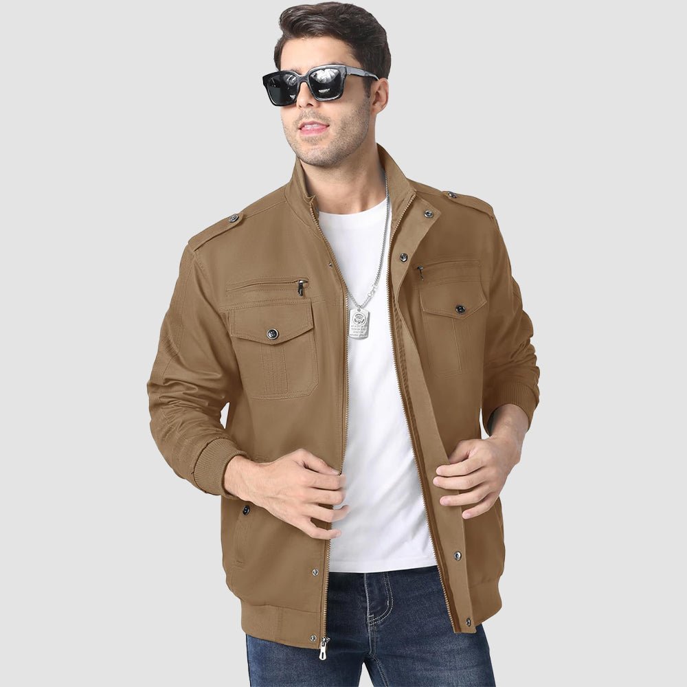 Men's Lightweight Tactical Cargo Jackets Combat Jacket