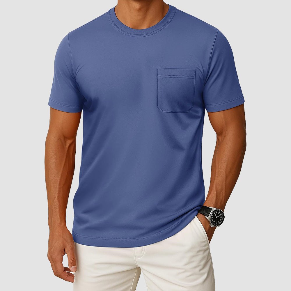 Men's Pocket T-Shirt UPF 50+ Lightweight Summer Crewneck