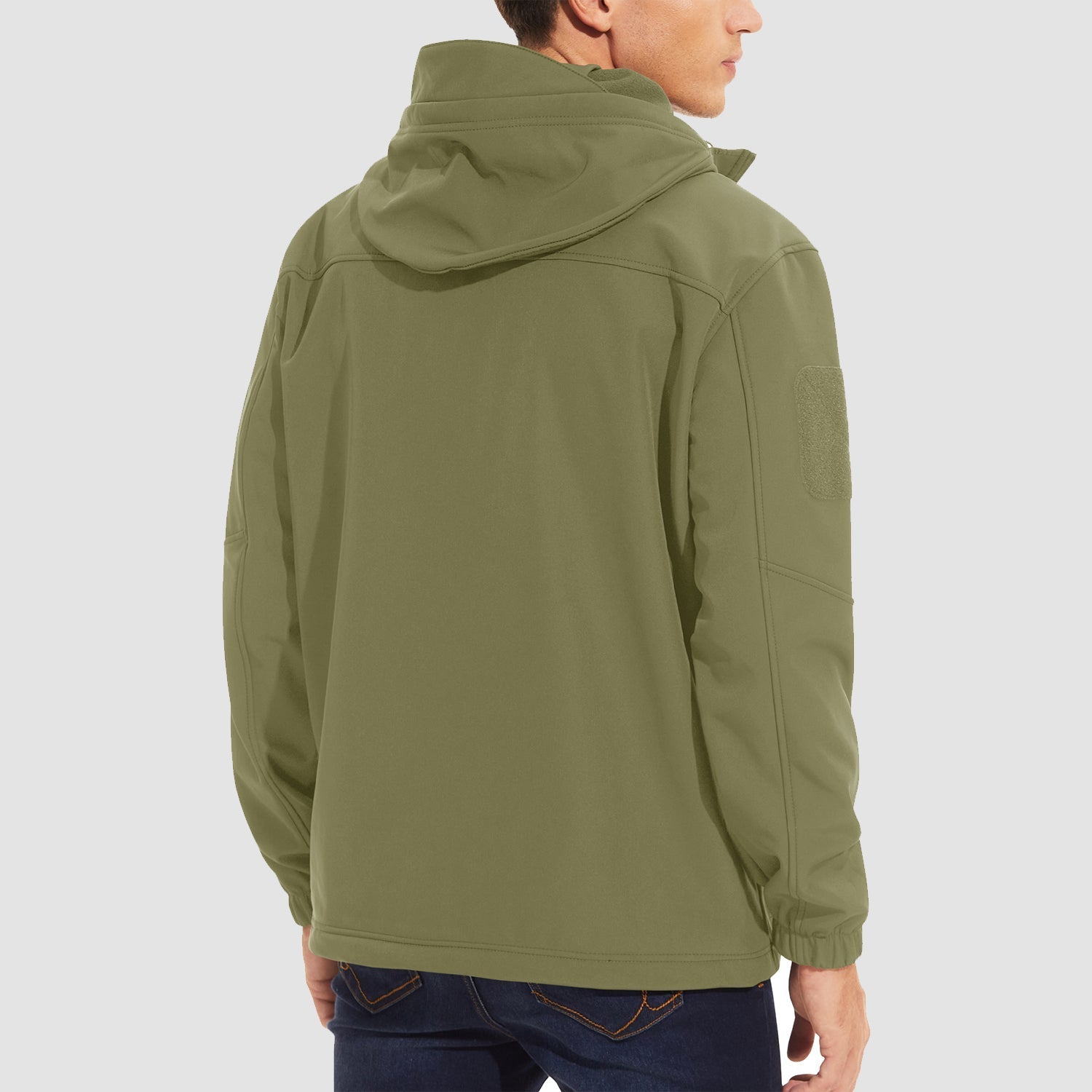 Men's Tactical Jacket - 6 Pockets Fleece Lined Water-Resistant