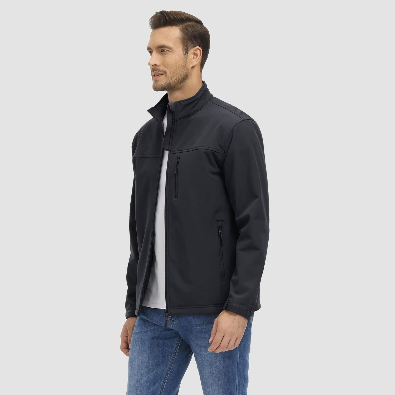 Men's Tactical Fleece-Lined Soft Shell Winter Jacket