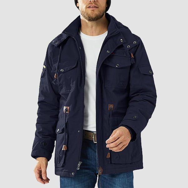 Men's Fleece Lined Parka Winter Military Jacket