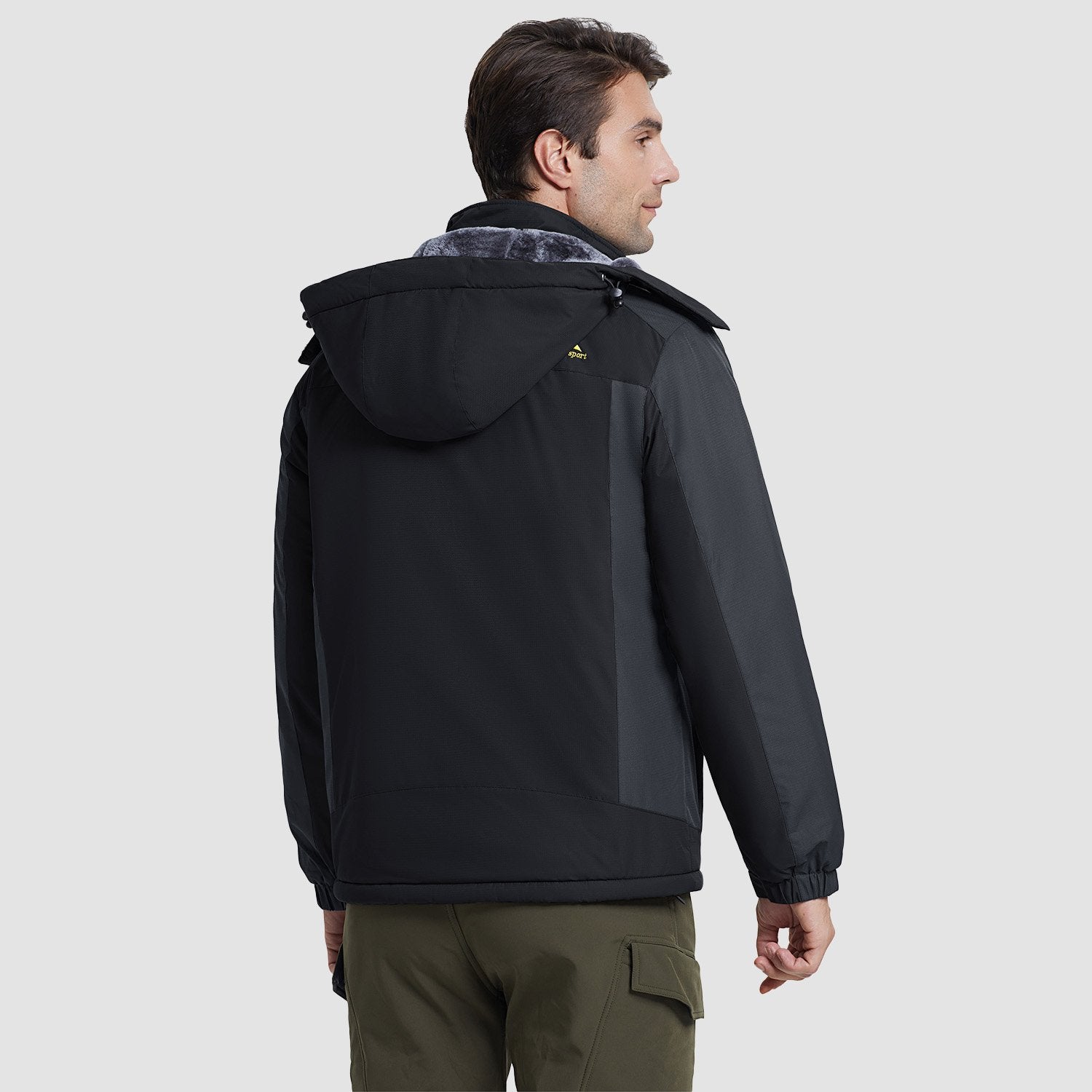 Men's Water-Resistant Ski Jacket - Warm Fleece Winter
