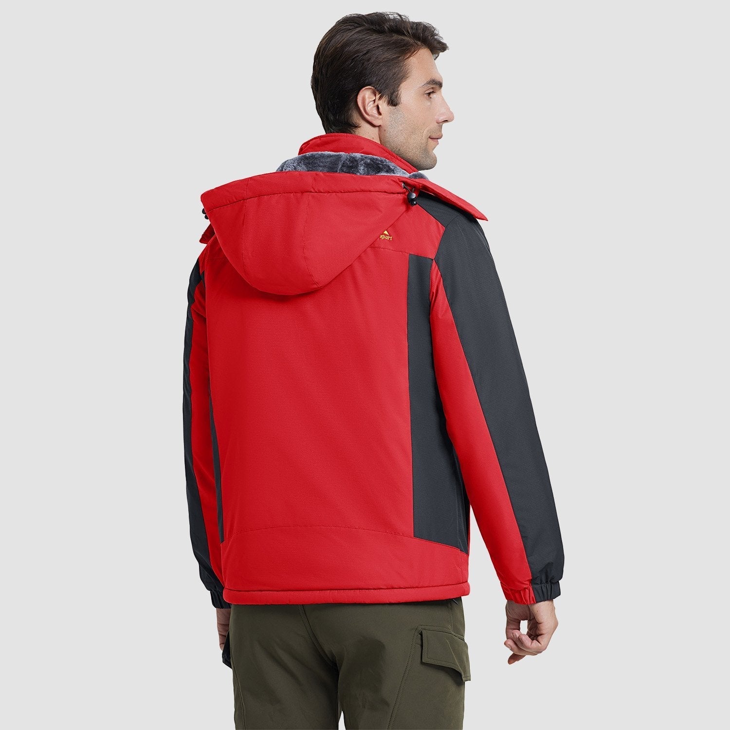 Men's Water-Resistant Ski Jacket - Warm Fleece Winter