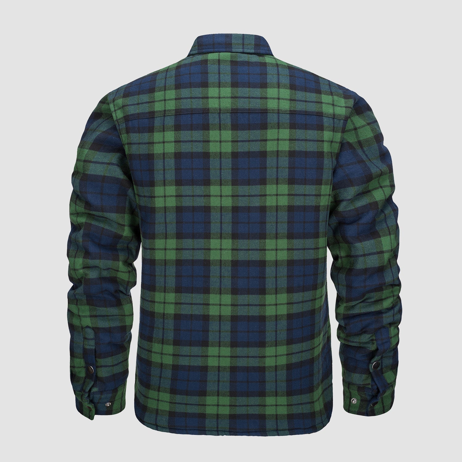 Men's Quilted Flannel Jacket - Warm Winter Padded Shirt