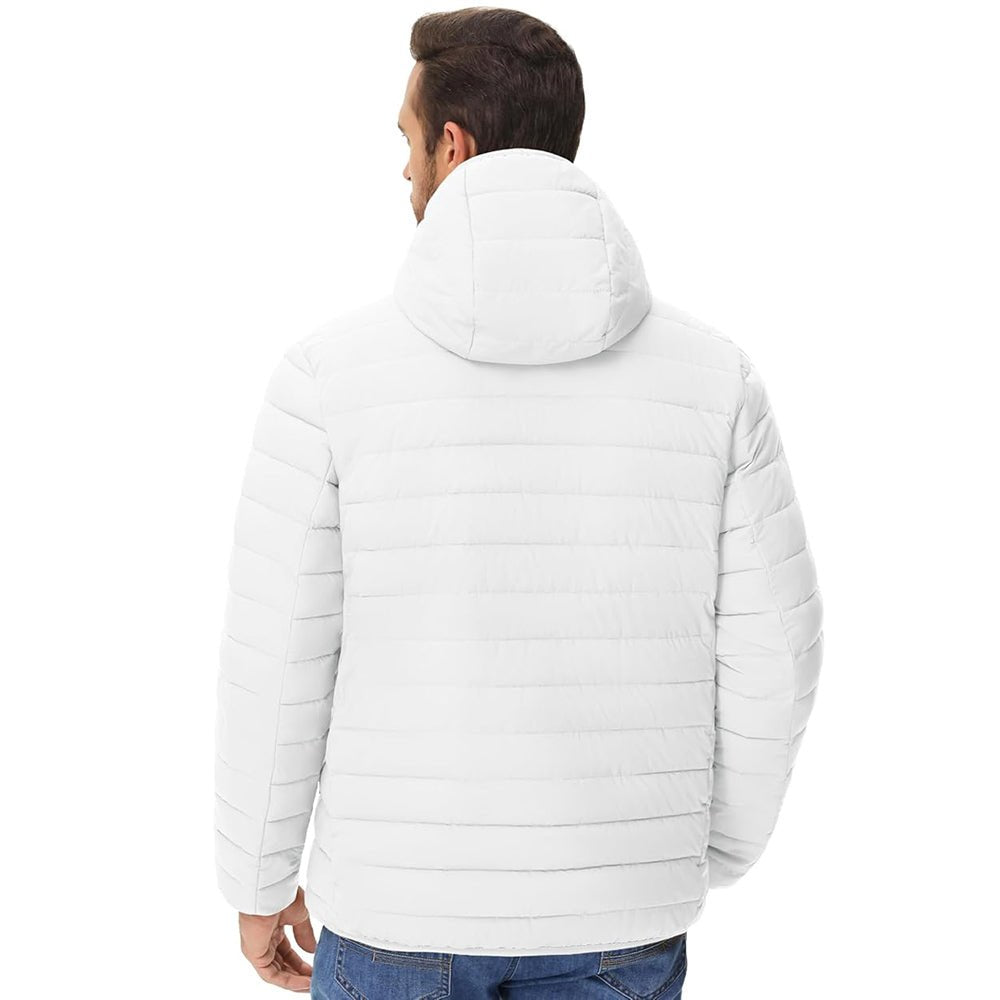 Men's Winter Puffer Jacket Hooded Water Resistant Coat